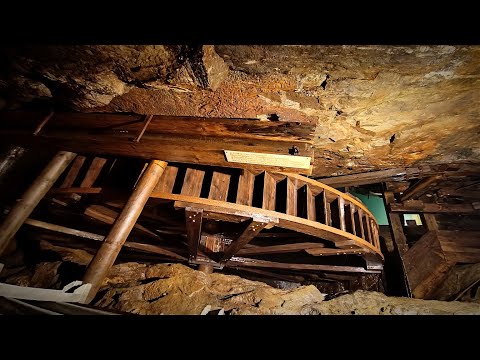 WASSERRAD im Besucherbergwerk Markus Röhling Stolln ~ ERZGEBIRGE ~ Historische Sehenswürdigkeit