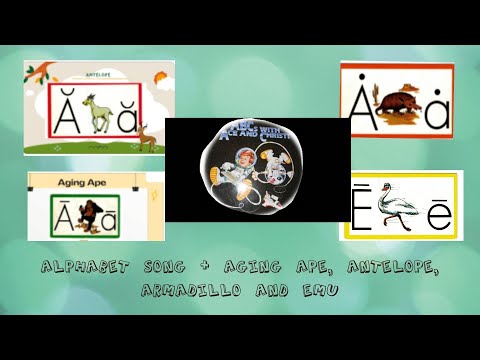 Alphabet Song Intro of ABC's with Ace and Christi : Aging Ape, Antelope, Armadillo and Emu