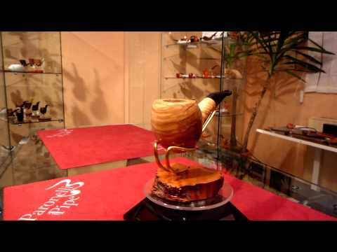 Pipa in olivastro chubby fatta a mano - www.paronellipipe.it