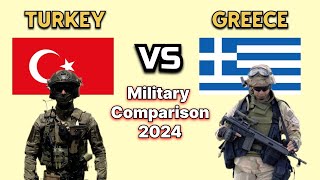 Turkey vs Greece Military Comparison 2024.
