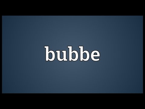 Bubbe Meaning