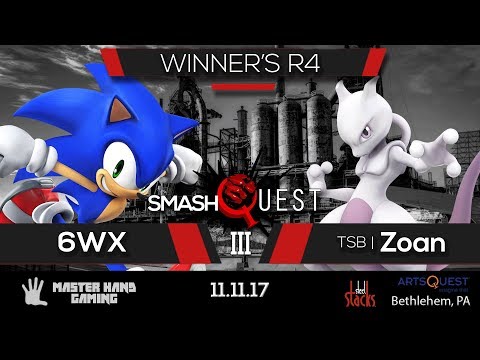 SmashQuest 3 - 6WX (Sonic) vs. TSB | Zoan (Mewtwo) - Winner's R4