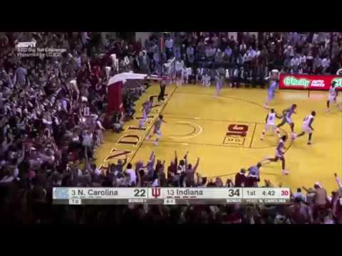 Radio call of OG Anunoby's alley-oop vs. UNC on WIUX