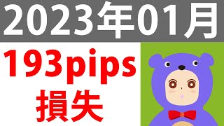 193pipsの損失でした。。。トレード実況 2023年01月