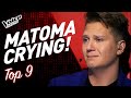 All Blind Auditions that made Coach Matoma CRY! | TOP 9