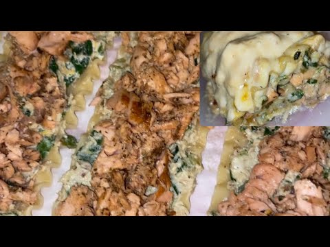 How To Make Salmon Lasagna Rolls EASY