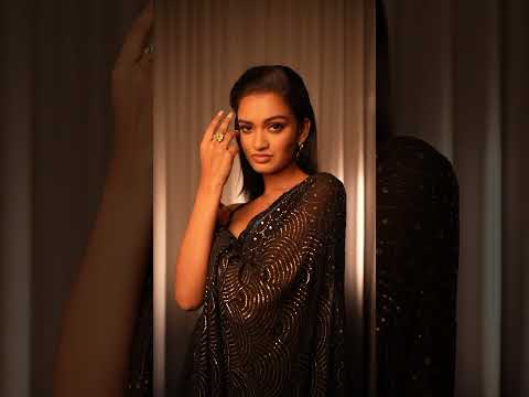 Pragnya Ayyagari's Elegance in Black #Sareeing #sareefashion #misssupranational2023 #trendingsaree