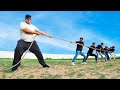 Super Big Man Vs My Team Rope Pulling Challenge
