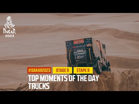 ダカール・ラリー2023 カミオントラッククラスのステージ9ハイライト動画
