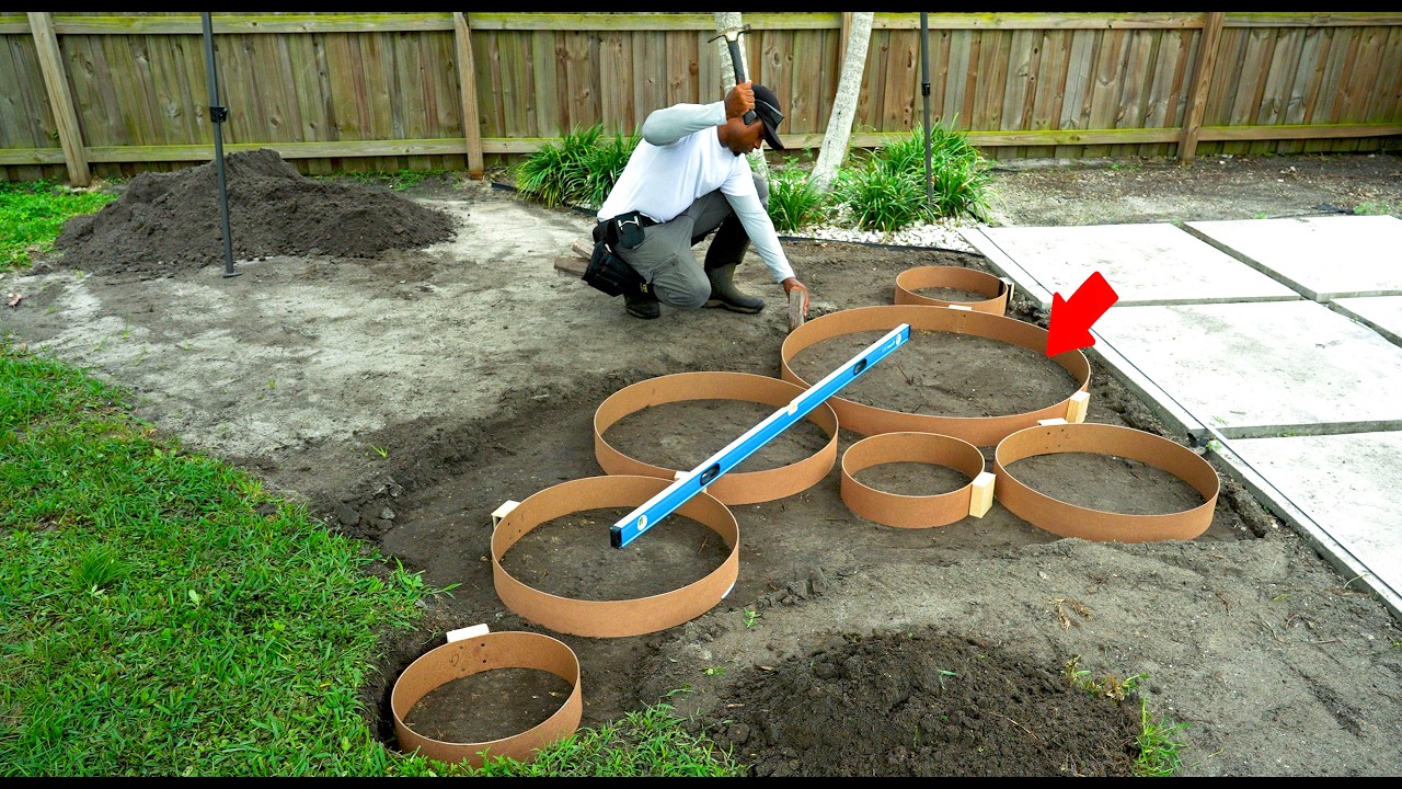 Store-bought pavers wouldn't work, so I made my own ( DIY Concrete Patio )