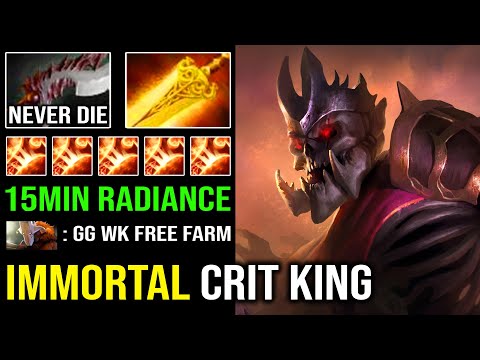 KING OF THE JUNGLE 15Min Radiance Ultra Farm Speed Immortal Wraith King EZ 1 Shot Support Hero DotA