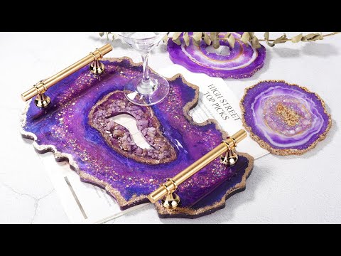 How To Make a Stylish Decorative Tray Jewelry Holder Tutorial
