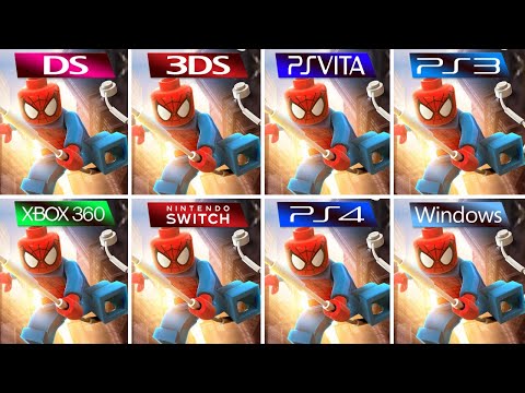 Lego Marvel Super Heroes (2013) DS vs 3DS vs Ps Vita vs PS3 vs XBOX 360 vs Switch vs PS4 Pro vs PC