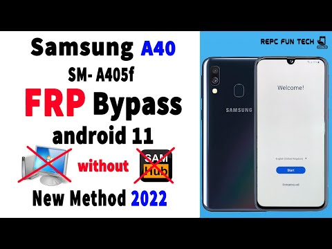 samsung a40 frp bypass without pc | sm-a405fn frp bypass 2024 | a40 frp u6 2024