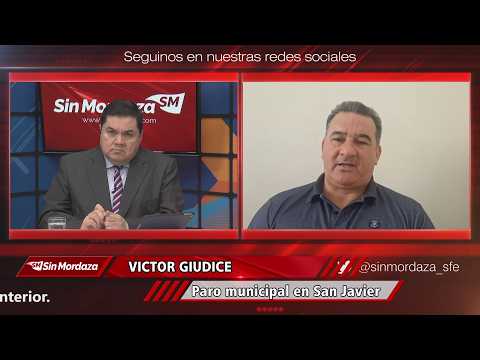 Víctor Giudice paro municipal en San Javier