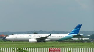 preview picture of video 'Garuda Indonesia Airbus A330 PK-GPG Jeddah- Solo Landing di Bandara Interasional Adi Sumarmo Surakar'