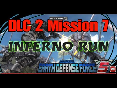 Earth Defense Force 5 "DLC 2 Mission 7" INFERNO RUN with RANGER