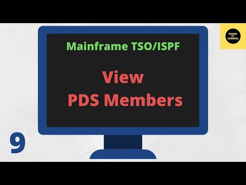View PDS Members in TSO/ISPF - Mainframe TSO/ISPF Tutorial - Part 9