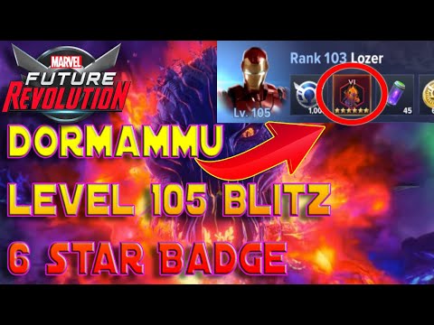 Level 105 Blitz Dormammu 6 Star Badge Marvel Future Revolution