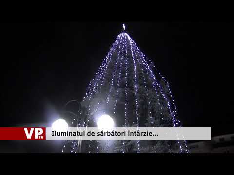 Iluminatul de sărbători întârzie…