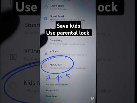 how to use parental lock | enable kids mode in all Mobiles #shortvideo #tech #youtubeshorts