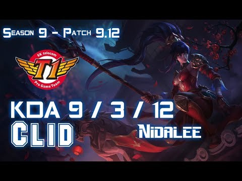 SKT T1 Clid NIDALEE vs KARTHUS Jungle - Patch 9.12 KR Ranked
