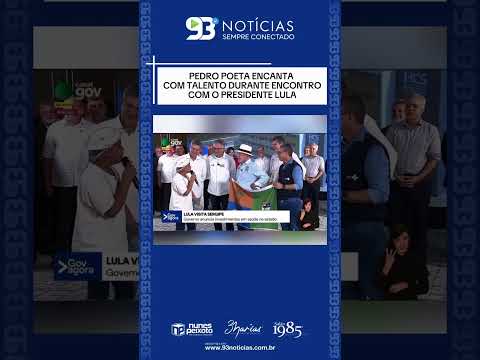 🎙️📖 PEDRO POETA ENCANTA COM TALENTO DURANTE ENCONTRO COM O PRESIDENTE LULA EM SERGIPE