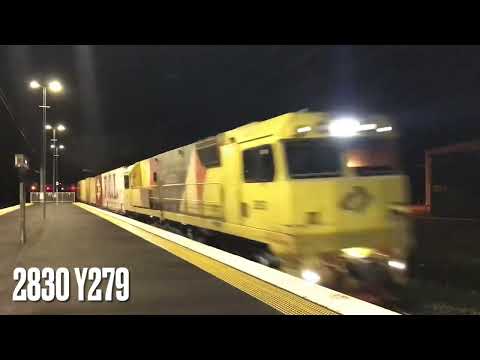 Freight Trains at night