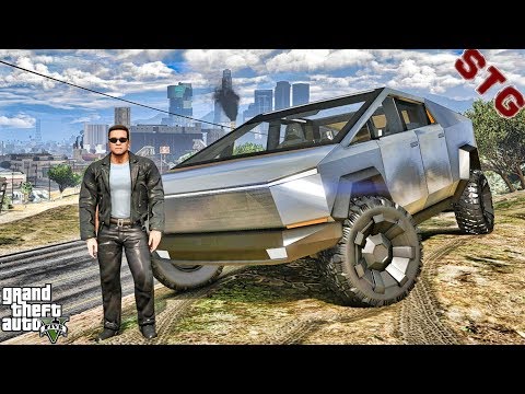 GTA 5 REAL LIFE MOD #714 -  TESLA CYBERTRUCK UBER !!!(GTA 5 REAL LIFE MODS)