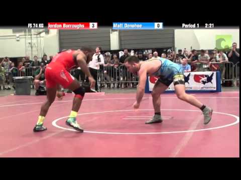 Mens FS FS 74 KG - Jordan Burroughs vs. Matt Donohoe