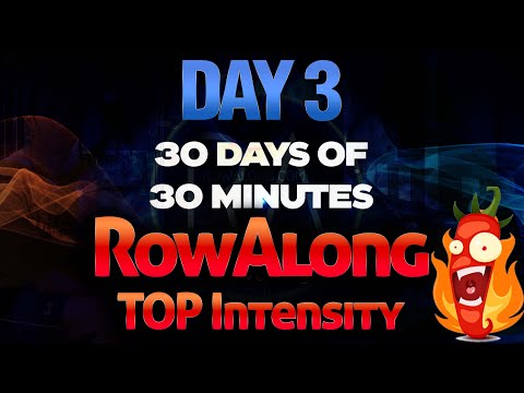 30 days of 30 minute Rows - Day 3 - 1 min MAX / 2 min Recovery x 10 - Indoor Rowing Workout