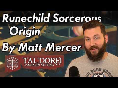 Matt Mercer's Runechild Sorcerer - Dungeons and Dragons