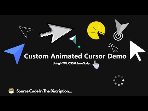 How To Create A Custom Animated Cursor Using Javascript Make Custom Cursor Using Javascript