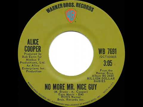 1973 HITS ARCHIVE: No More Mr. Nice Guy - Alice Cooper (stereo 45)