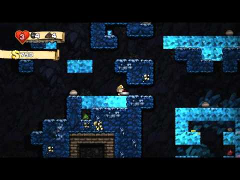 Brian plays Spelunky! Episode 20 - Ice caves! Worm! Mothership!