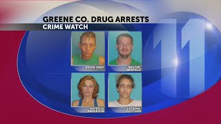 Four people facing charges after Greene County drug bust