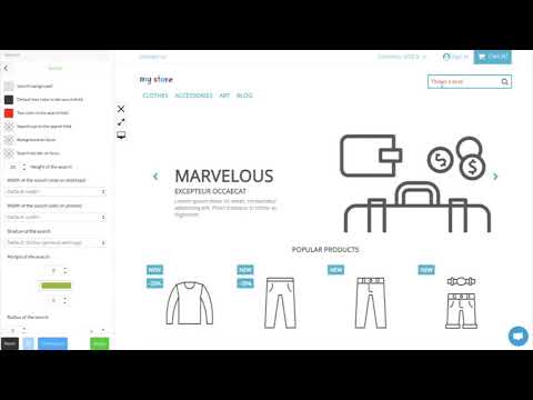 How to customize the search box? (Prestashop 1.7)
