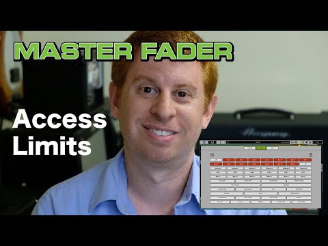 Master Fader Underused Features - Access Limits