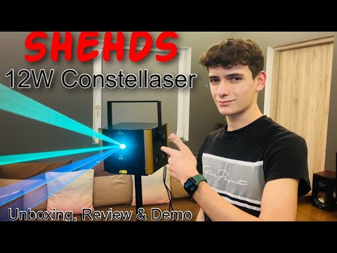 SHEHDS 12W ConstelLaser Unboxing, Review & Demo