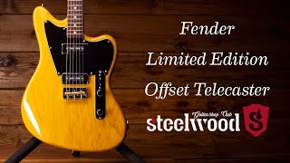Video thumbnail for ¿Qué la hace especial? | Fender Limited Edition Offset Telecaster Korina by Steelwood Guitars