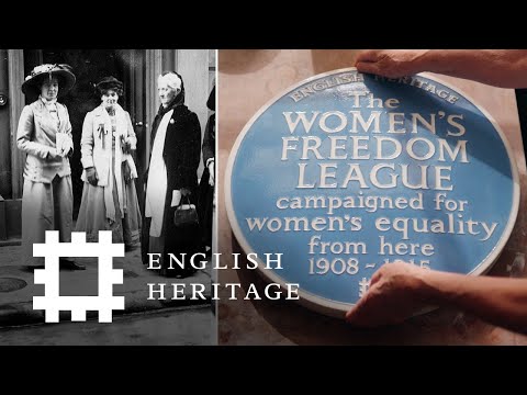 第 1000 塊倫敦藍牌--紀念婦女自由聯盟 (The 1000th London Blue Plaque — Commemorating the Women's Freedom League)