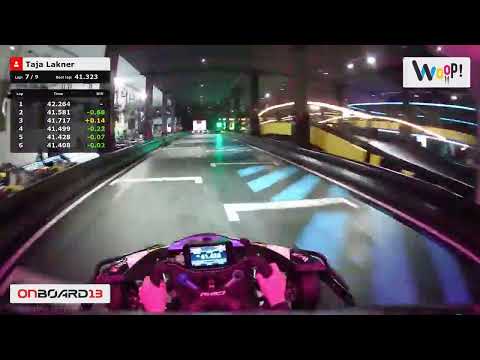 OnBoard13 - Best lap on Woop! Karting in Ljubljana, Slovenia