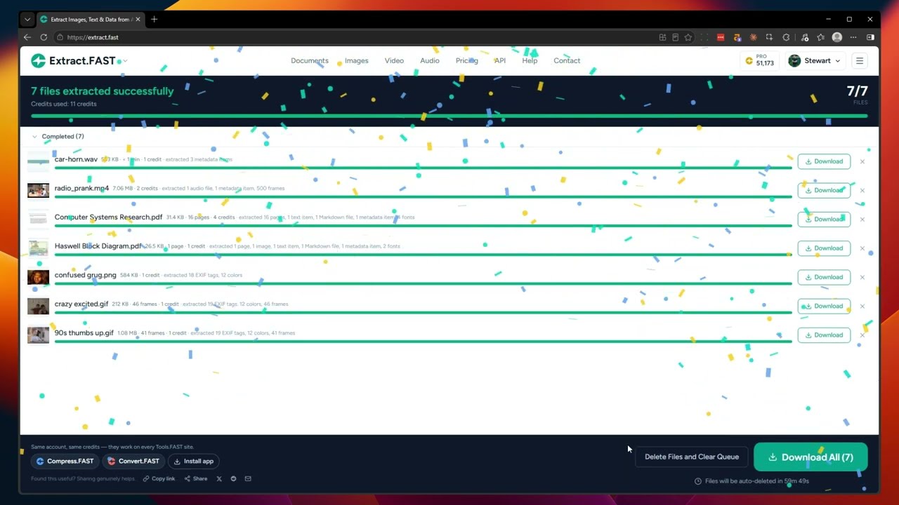 Extract.FAST demo video