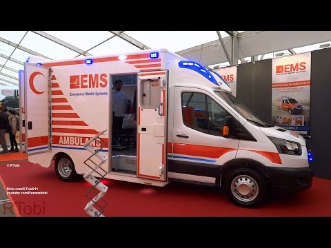 Turkish EMS ambulance - close up, walk around & interior - Rettmobil 2019 expo [GER | 5.2019]