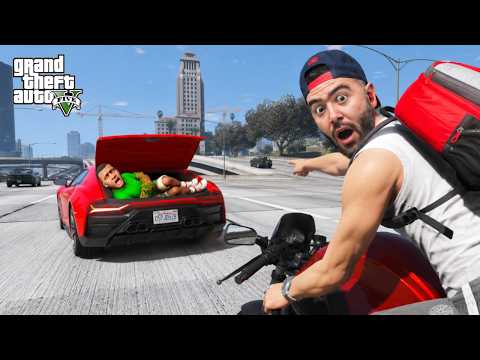 THIS CAR KIDNAPPED FRANKLINI, I CHASED HIM - GTA 5 MODS