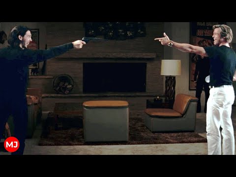 Stoned Brad Pitt vs Hippies full scene - Once Upon a Time in Hollywood in 1080p