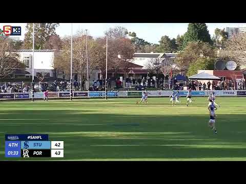 Rd 16 Hostplus SANFL Snapshot - Sturt's Josh Hone wins footrace to goal