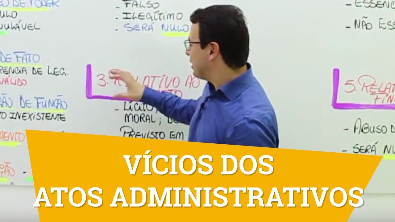 Vícios ou defeitos dos Atos Administrativos