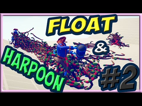 Float & Harpoon! #2 Army of Harpooner & Candlehead vs Every Faction - TABS Bug DLC Mods Gameplay