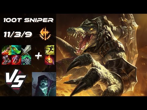 100 Thieves Sniper TOP Renekton vs Yorick - NA Challenger Patch 26.2
